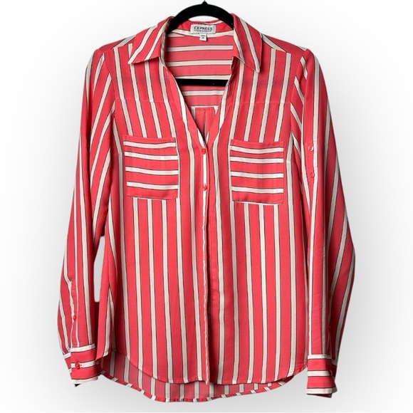 Express The Portofino Striped Shirt XS - Picture 1 of 4